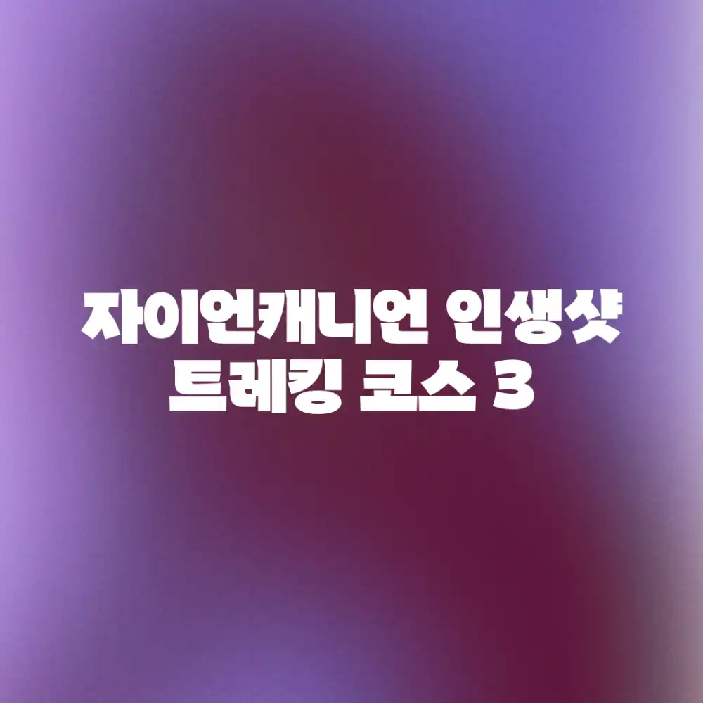 자이언캐니언 인생샷 트레킹 코스 3