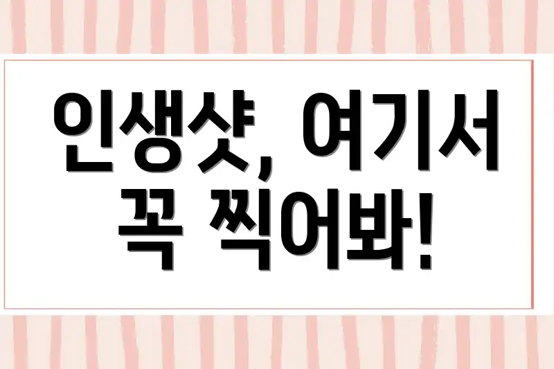 인생샷, 여기서 꼭 찍어봐!