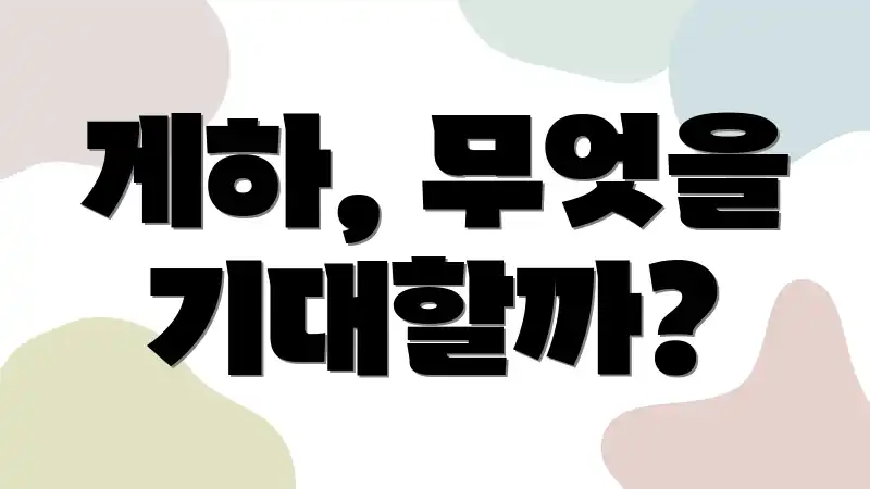 게하, 무엇을 기대할까?