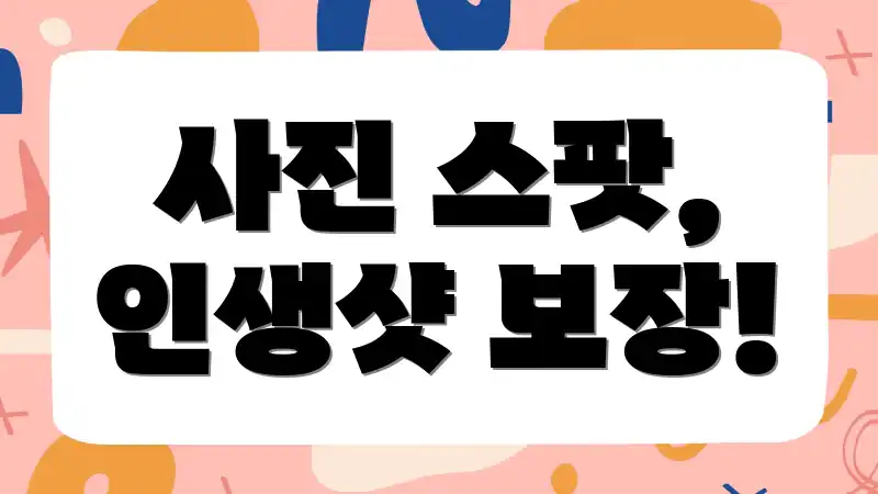 사진 스팟, 인생샷 보장!