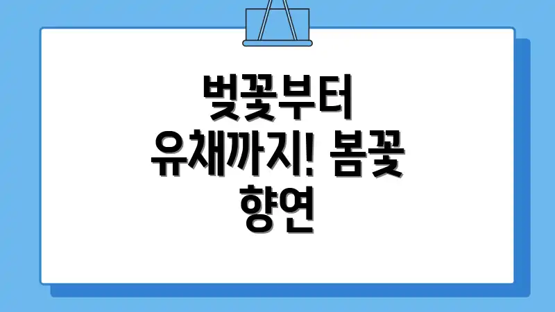 벚꽃부터 유채까지! 봄꽃 향연